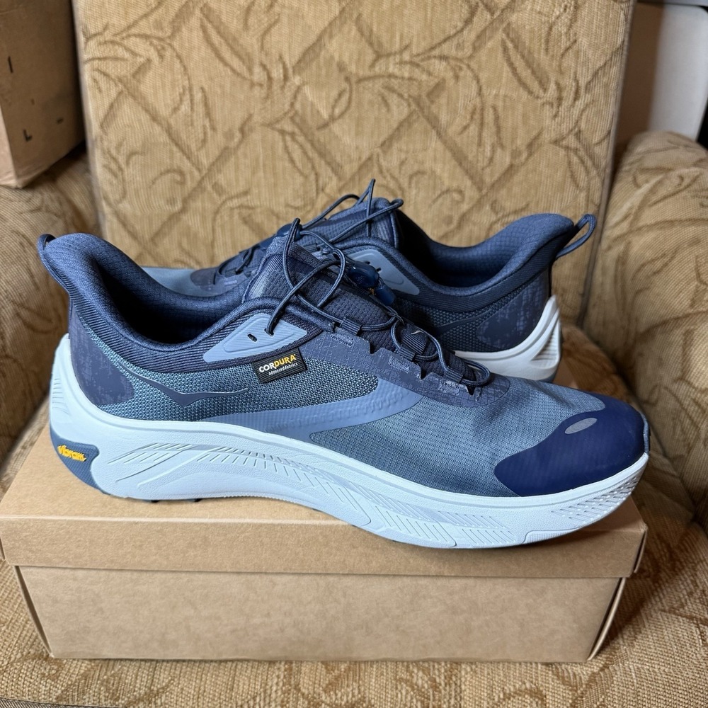 Hoka One One Transport 2 Low Top Sneaker Navy Blue Men's Size 13D - Picture 2 of 9